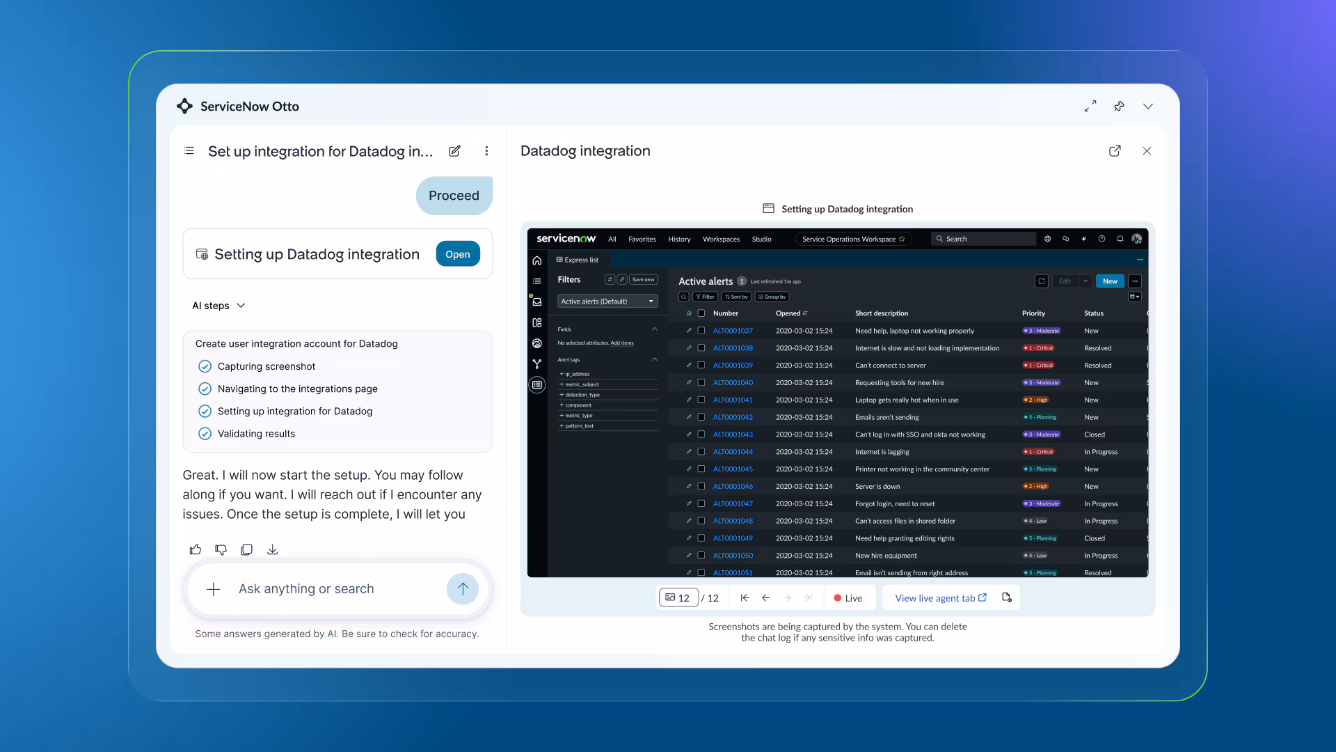 ServiceNow Otto