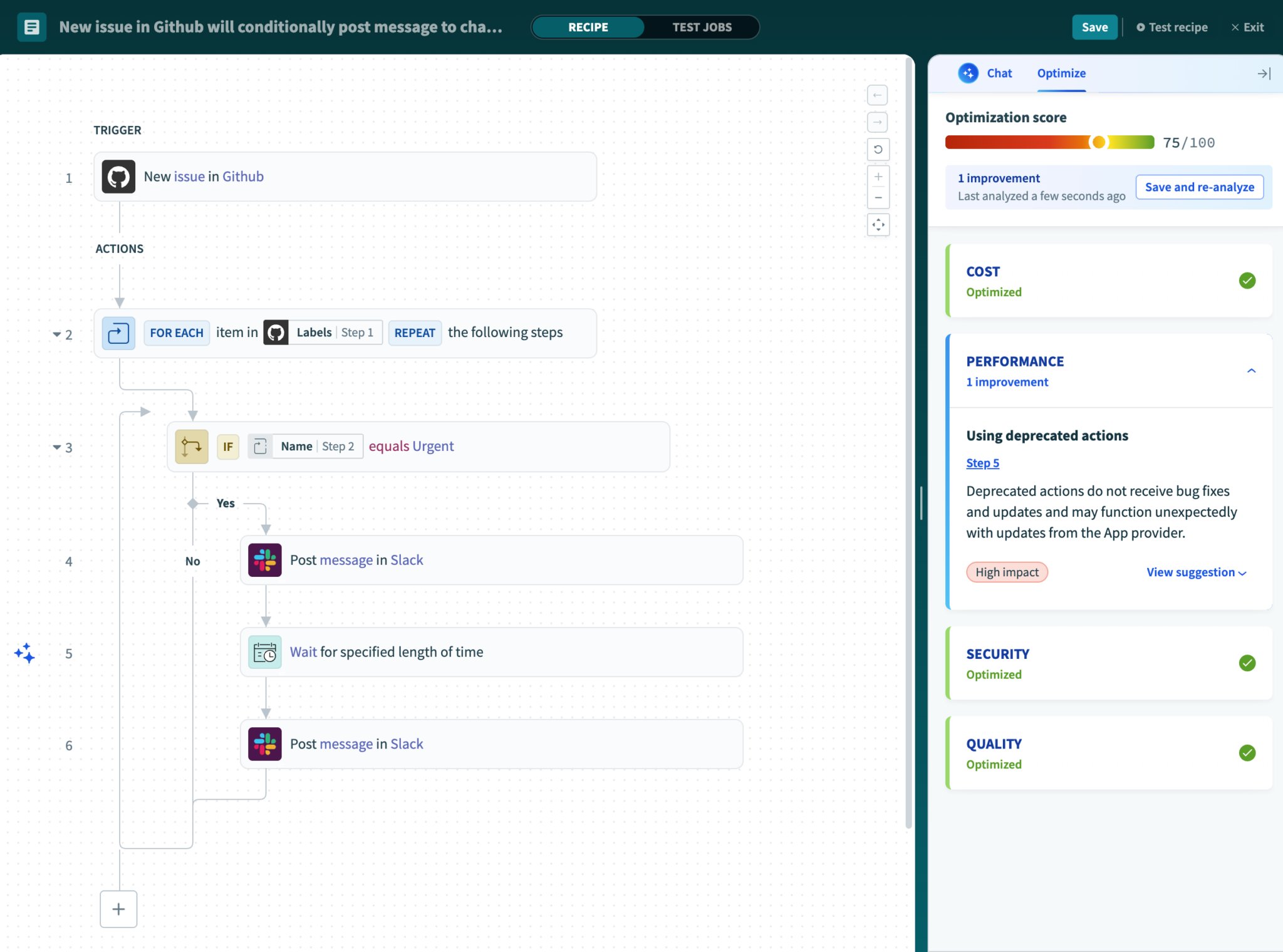 Recipe Builder + AI Copilot
