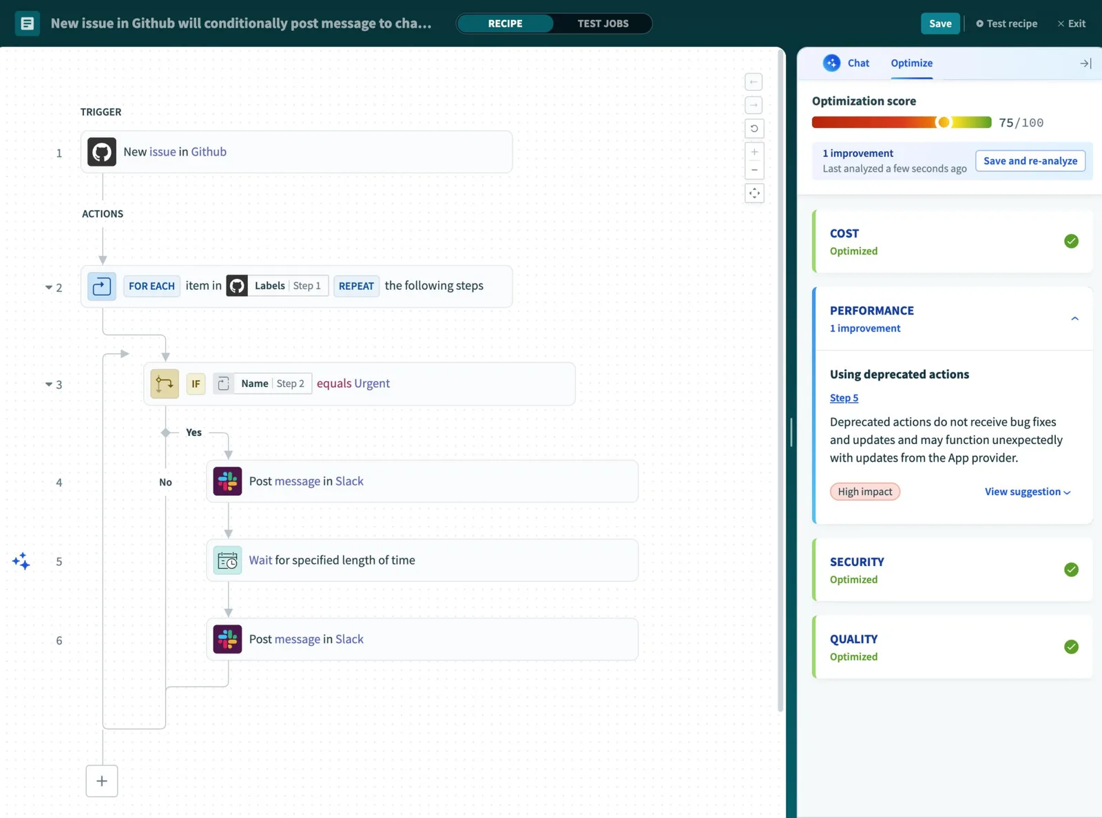 Recipe Builder + AI Copilot